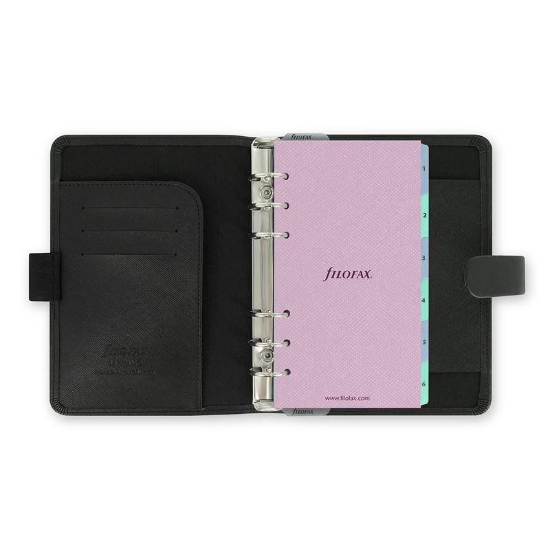 Filofax Personal Saffiano Organiser - Black
