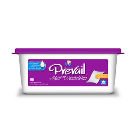 Prevail Premium Quilted Washcloths - Large Tub, Large, 96 Count