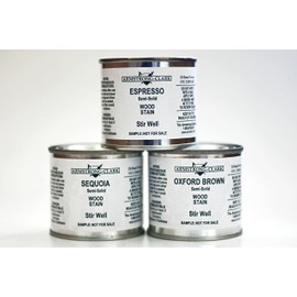 Armstrong Clark Deck & Wood Stain Samples (Semi-Solids: Espresso, Sequoia, Oxford Brown)