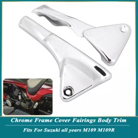 Unbranded Chrome Rear Frame Cover Fairings Body Trim For Suzuki Boulevard M109RZ Limited