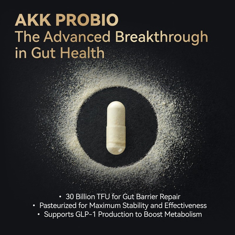 Inner Brightness Akkermansia Probiotic, GLP-1 Supplement for Gut Health &