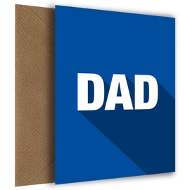 Dad Birthday Card - Say Happy Birthday Dad with this Stand Out Card - Perfect for Anniversaries, Christmas, Father's Day & Milestone Moments!