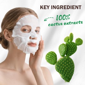 OUPEICHARM Cactus Bubble Face Masks Sheet（6Pack）