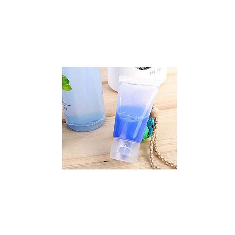 LASSUM 10 PCS Refillable Empty Plastic Squeeze Soft Tubes Bottle,Flip