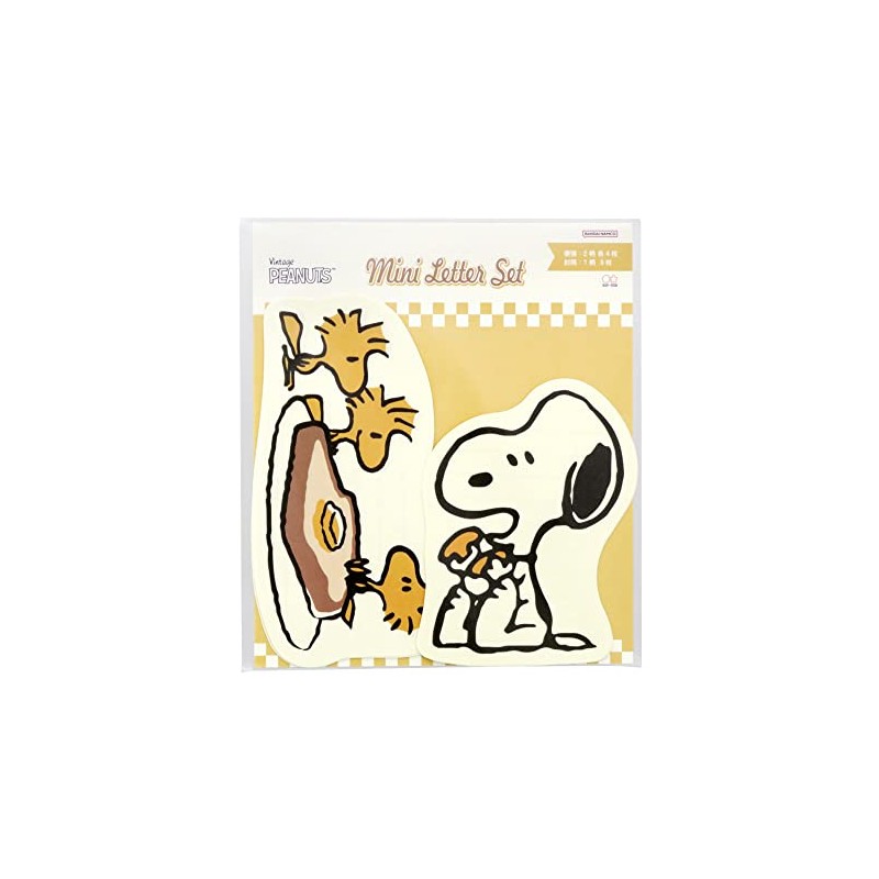 Sunstar Stationery Snoopy Letter Set, Die Cut Mini, Peanuts American