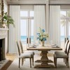 Pitalk - Cortinas extralargas de Lino Natural de 120 Pulgadas