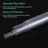 M METERXITY 3 Pack Clear Rigid PVC Pipe 11mm (0.43")