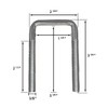 A.A Square U Bolts & Tie Plate Kit for 1-1/2"