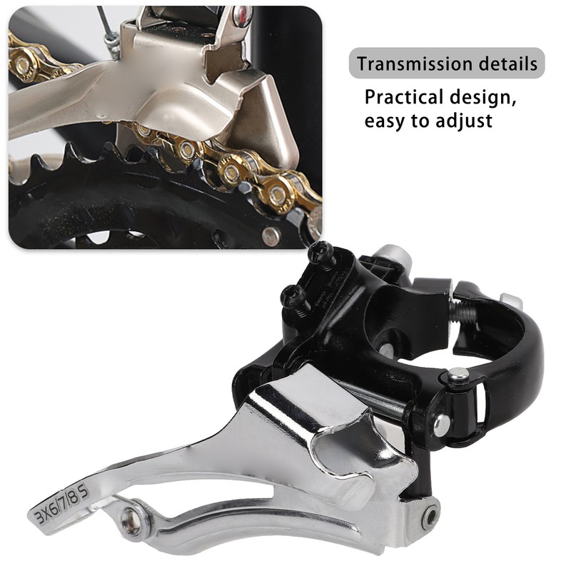 LeBycle 6/7/8 Speed Bike Front Derailleur Rustproof Bicycle Front Derailleur