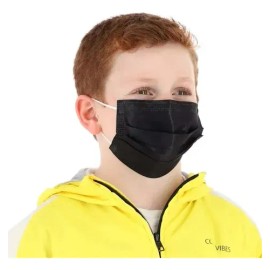 Mascarillas Infantiles Negras, Paquete De 100 Unidades