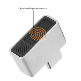Mini Type C Fingerprint Reader for Windows 7/8/10/11, Biometric Mini Security Key with 360 Degree Touch, Fingerprint Scanner for Desktops, Laptops