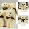 ERINGOGO 10 PCS Cartoon Bear Plush Toy DIY Bear Bowtie