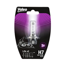 Valeo Halogen bulbs, H7-Life x2 blister x1, 32516