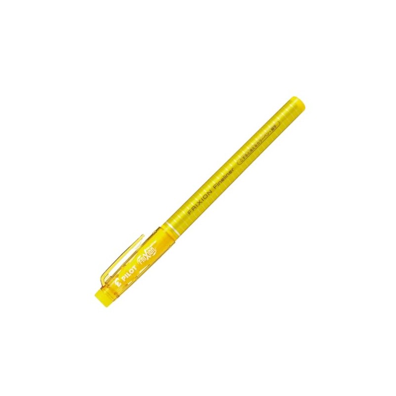 Pilot Friction Fineliner Erasable Color Pens, Yellow, 10 Count SFFL120F10Y