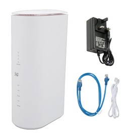 5G Router CPE WiFi 6 Router Dual Band Gigabit Ethernet 2.4G 5.8G 8 High Gain Antennas 4x4 MIMO Router with Sim Card Slot 100‑240V UK Plug