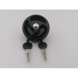 CR-MOESANCO® Caravan Black Water Tank Cap with 3 Recessed Handles, Water Inlet with Rainbow, Polypropylene Closure, Camping, Trailer, Motorhome, Leak Proof