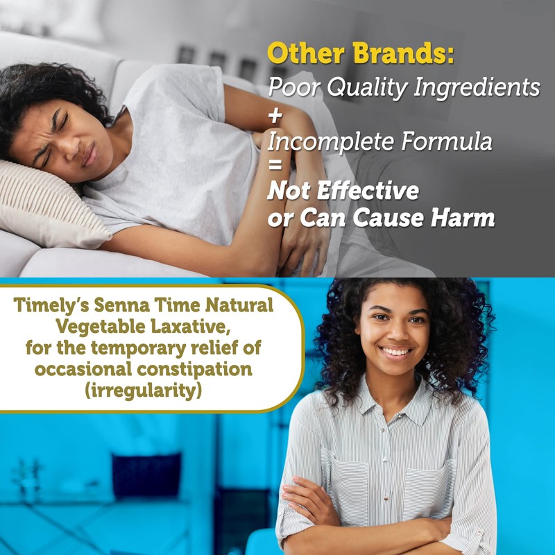Timely Senna Time Laxative - 1000 Count Tablets - Natural