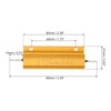 PATIKIL 100W 5 Ohm Aluminum Shell Resistor with Screws, Set