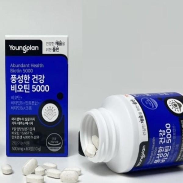 Intershop Biotin Rich Energy Supplement Pantothenic Acid Rich Health Vitamin B6 500MG 60 Tablets / 인터샵 비오틴 풍성한 에너지보충 판토텐산 풍성한건강 비타민B6 500MG 60정