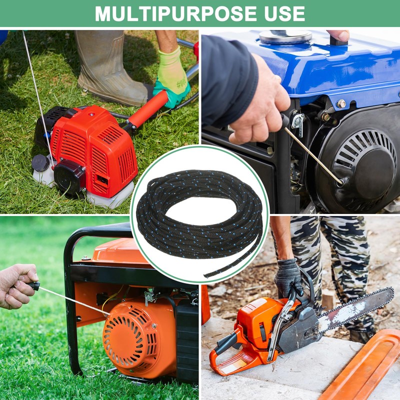 M METERXITY Recoil Starter Rope Pull Cord 5.5mm 10m Pull