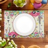 Arquiel Spring Easter Gnome Double Layer Placemats Set of 6,