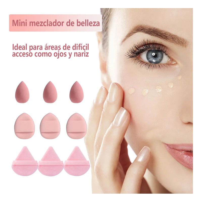 30 Pcs Esponja Maquillaje En Polvo Beauty Blender Con Caja