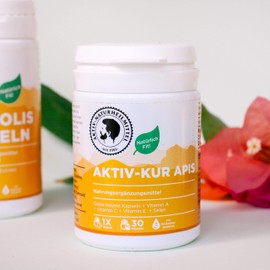 AKTIV NATURHEILMITTEL Aktiv Kur Apis | 30 Kapseln | Gelee Royale Kapseln 1000mg mit Vitamin A+C+E