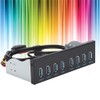 Panel Frontal Hub USB 3.0 de 8 Puertos, de 19