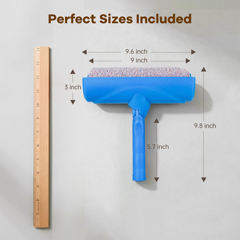 10" Ceiling Paint Roller with Shield, Ceiling Roller Splatter Guard