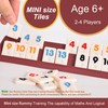 Smilejoy Mini Rummy Cube 4 Players Edition,Travel Rummy Game Set