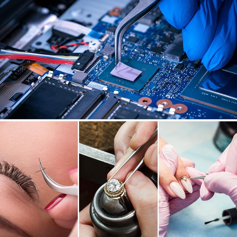 EDu Precision Tweezers, Precision, Extra Fine, High Precision, Thin Plastic