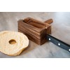 Ironwood Gourmet 28330 Local 338 Bagel Miter, Acacia Wood, 7