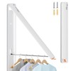 dancrul Retractable Clothes Drying Rack,Wall-Mounted Clothes Hanger Rack for Laundry