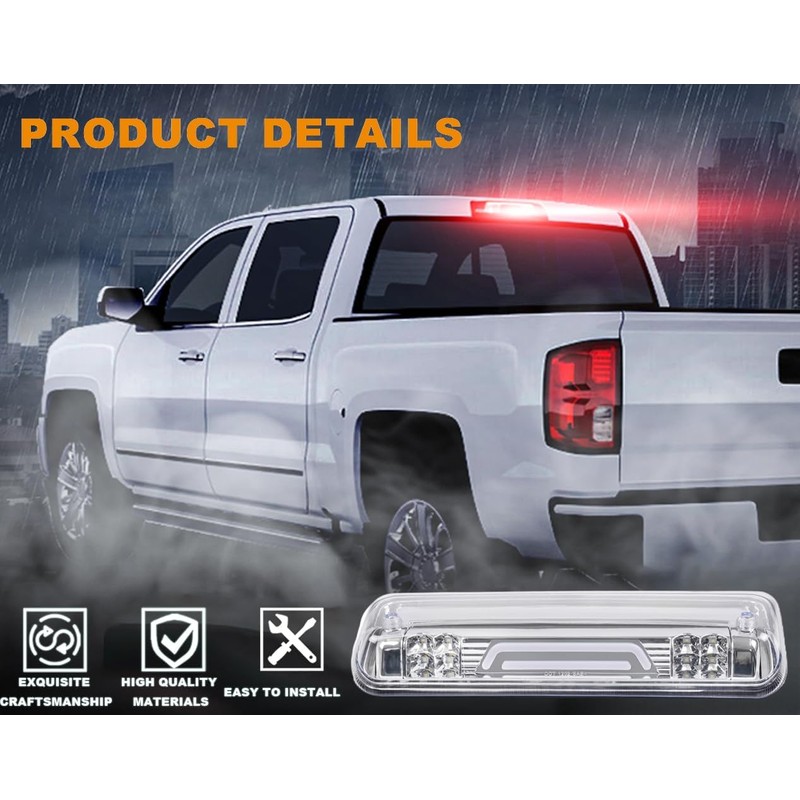 G-PLUS Rear LED Third Brake Light Compatible With Ford F150