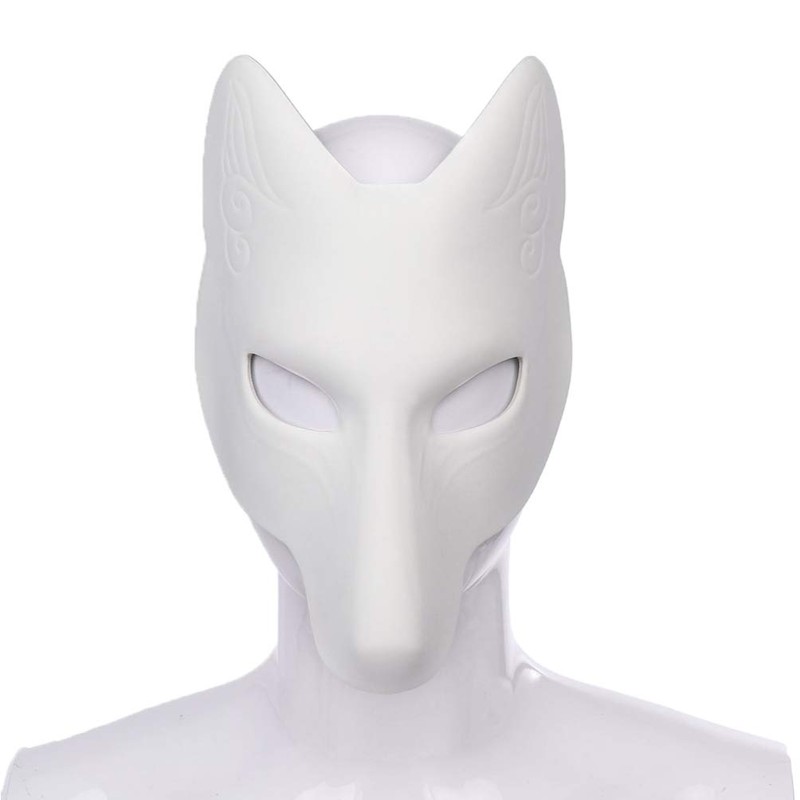 COHEALI Blank Mask - White Paper Blank Hand Painted Face