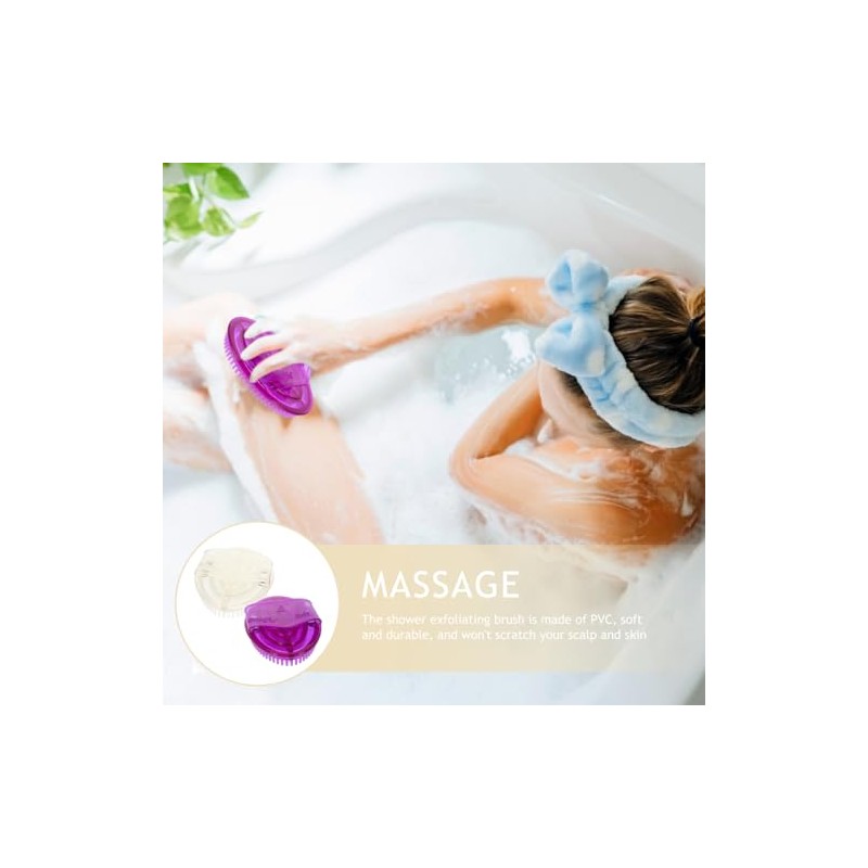 KALLORY KALLORY 2pcs Cleaning Brush Massager Exfoliating Scrubber Bath Scorpion