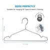Fayleeko Wire Coat Hangers - 17.7 Inch Heavy Duty Stainless