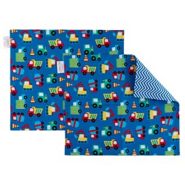 Funkins - Manteles individuales de tela reutilizables para niños y loncheras, reutilizables, ecológicos, 15 x 13 pulgadas, 2 capas, gruesos, absorbentes, lavables a máquina, juego de 2 manteles