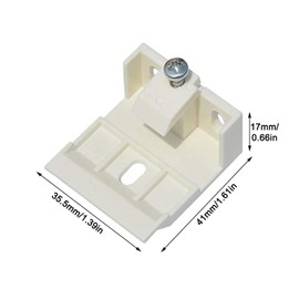 2Pcs Headrail Support Bracket Clips Venetian Blinds Load-Bearing Support Frame Mount Bracket Holder for Pleated, Cellular Shades