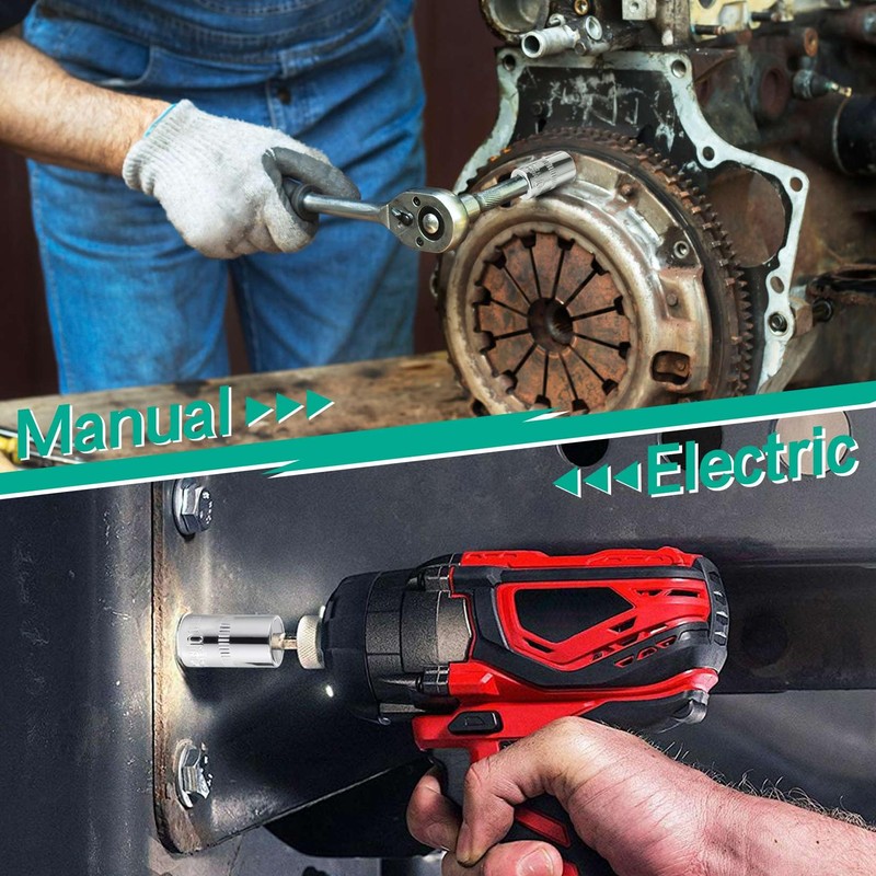 [12pcs] Durable 10mm Socket, 1/4 socket set,Shallow Socket 1/4 Inch