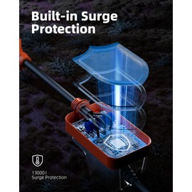 FOCSPROD RV Surge Protector 30 Amp, 13000J Surge Protection RV Circuit Analyzer Protect RV Electrical System with Waterproof Cover, RV Plug Electrical Adapter for Camping, Travel Trailers