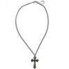 Wigo Figments Women's Big Cross Necklace, Accessory, Silver Access, Gift,