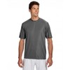 A4 Mens Cooling Performance Crew T-Shirts Graphite