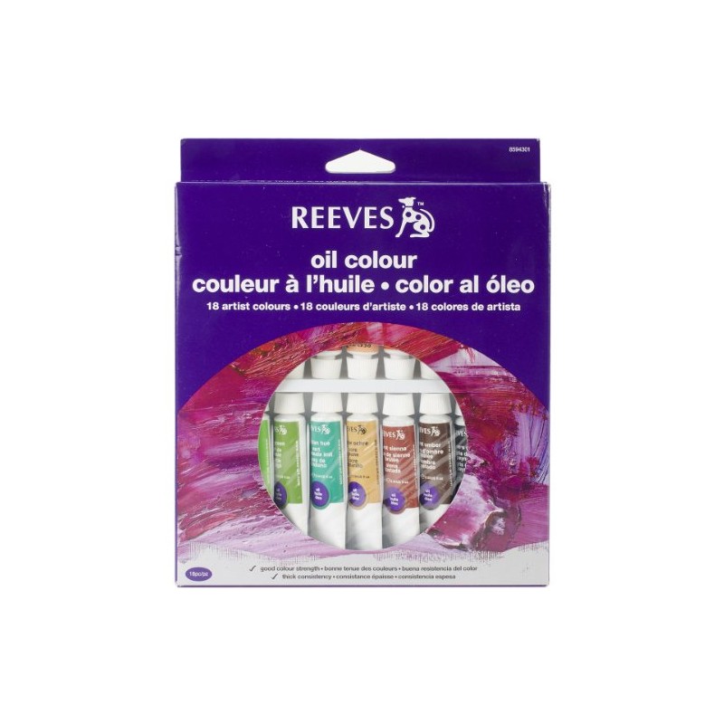 Reeves | Set de 18 tubos de pintura al óleo,
