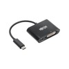 Tripp Lite USB C to DVI Adapter Converter w/PD Charging