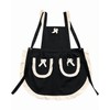 UYRVAPE Women's Cute Apron, Women's Black Aprons with 2 Pockets,