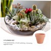 Kisangel 10Pcs Small Terracotta Pots Clay Ceramic Flower Pots Succulent