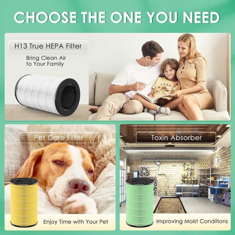 AP-T45 AP-T40FL Replacement Filter Compatible with 1461901 HoMedics Air Purifier
