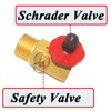 Qolekog Air Tank Manifold with Shut Off Valve Relief Valve