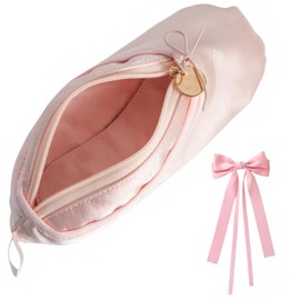 CXYANG Pink Ballet Dance Recital Gifts for Girls Women, Ballet Slipper Shoe Pouch Ballerina Makeup Bag Dancer Stuff (Hair Accessories A)